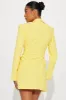 Jade Blazer Mini Dress - Yellow sold by Fashion Nova