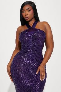 Katherine Sequin Gown - Purple sold by Fashion Nova