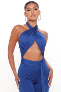 Bad Intentions Jumpsuit - Royal sold by Fashion Nova