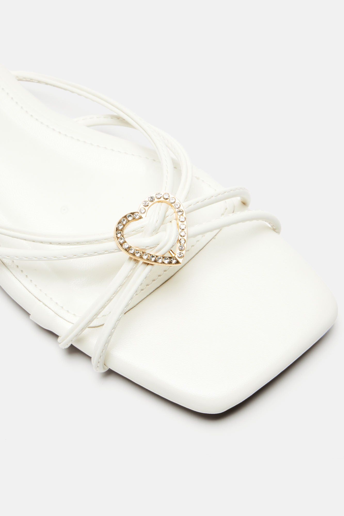 Total Sweetie Flat Sandals - White sold by Fashion Nova product image thumbnail 5