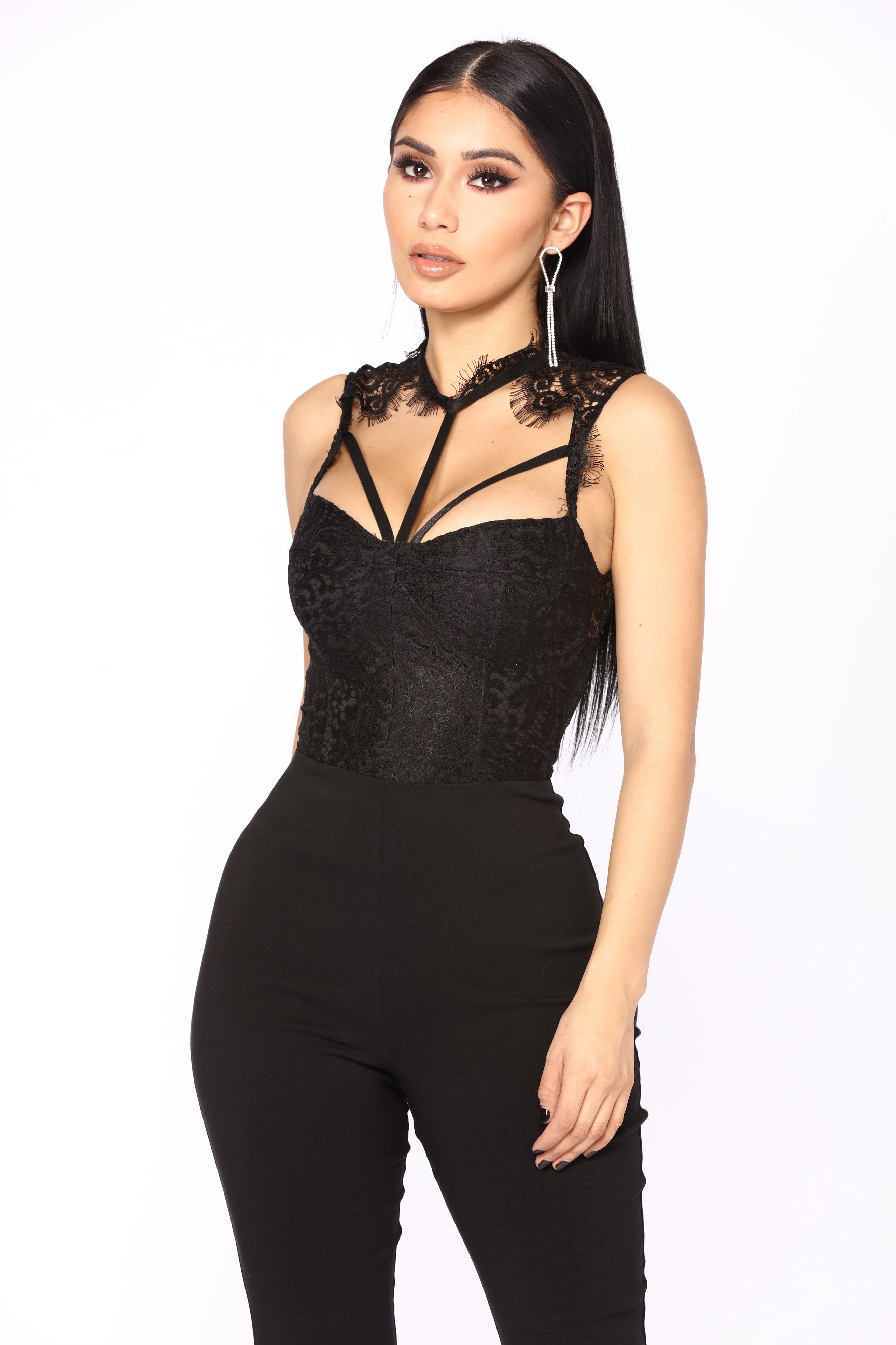 Without A Doubt Lace Jumpsuit - Black sold by Fashion Nova product image thumbnail 3