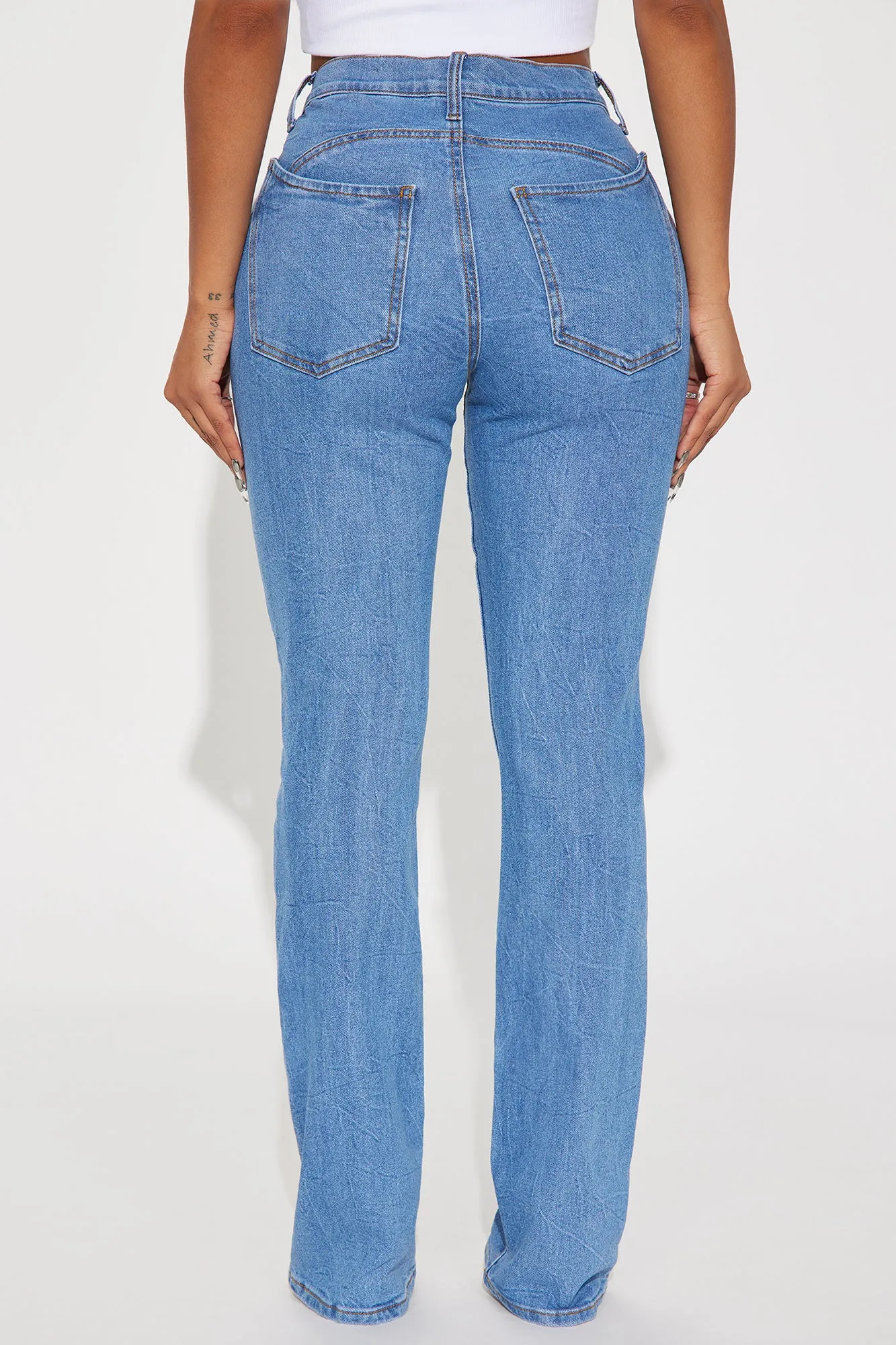 When You See It Stretch Bootcut Jeans - Medium Wash sold by Fashion Nova product image thumbnail 3