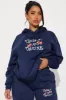 Fresh And Juicy Fleece Jogger Set - Navy sold by Fashion Nova