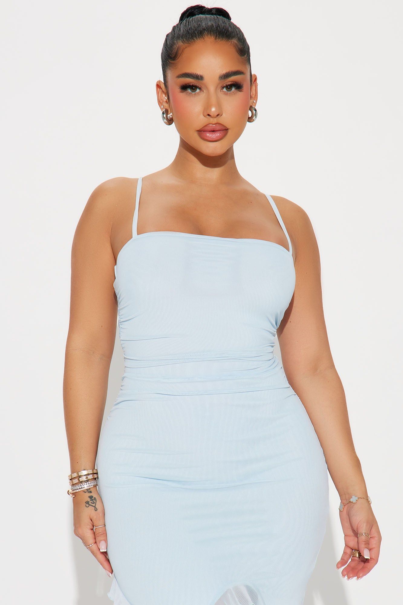 Valerie Mesh Mini Dress - Blue sold by Fashion Nova product image thumbnail 2