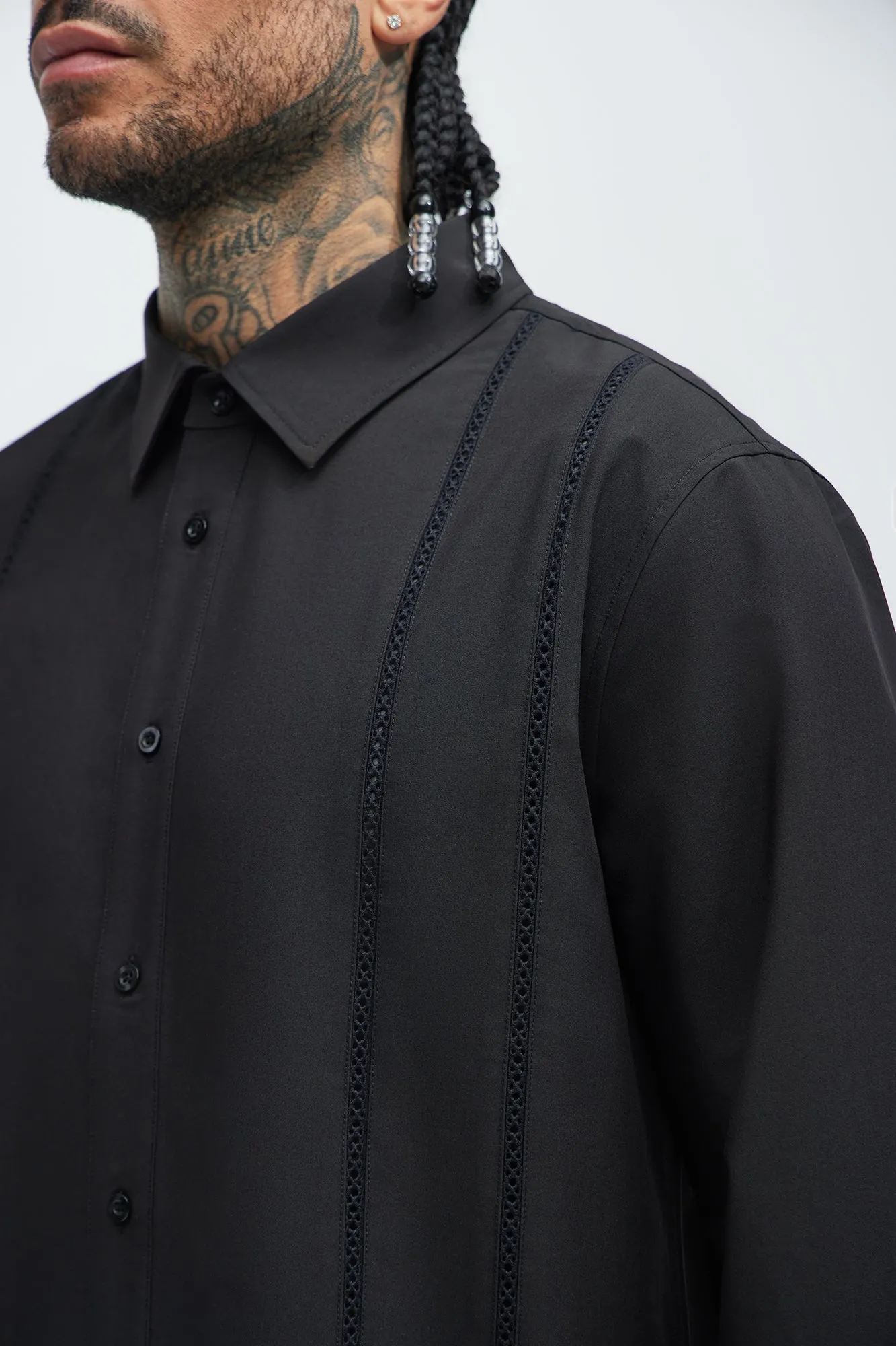 Ivy League Dress Shirt - Black sold by Fashion Nova product image thumbnail 3