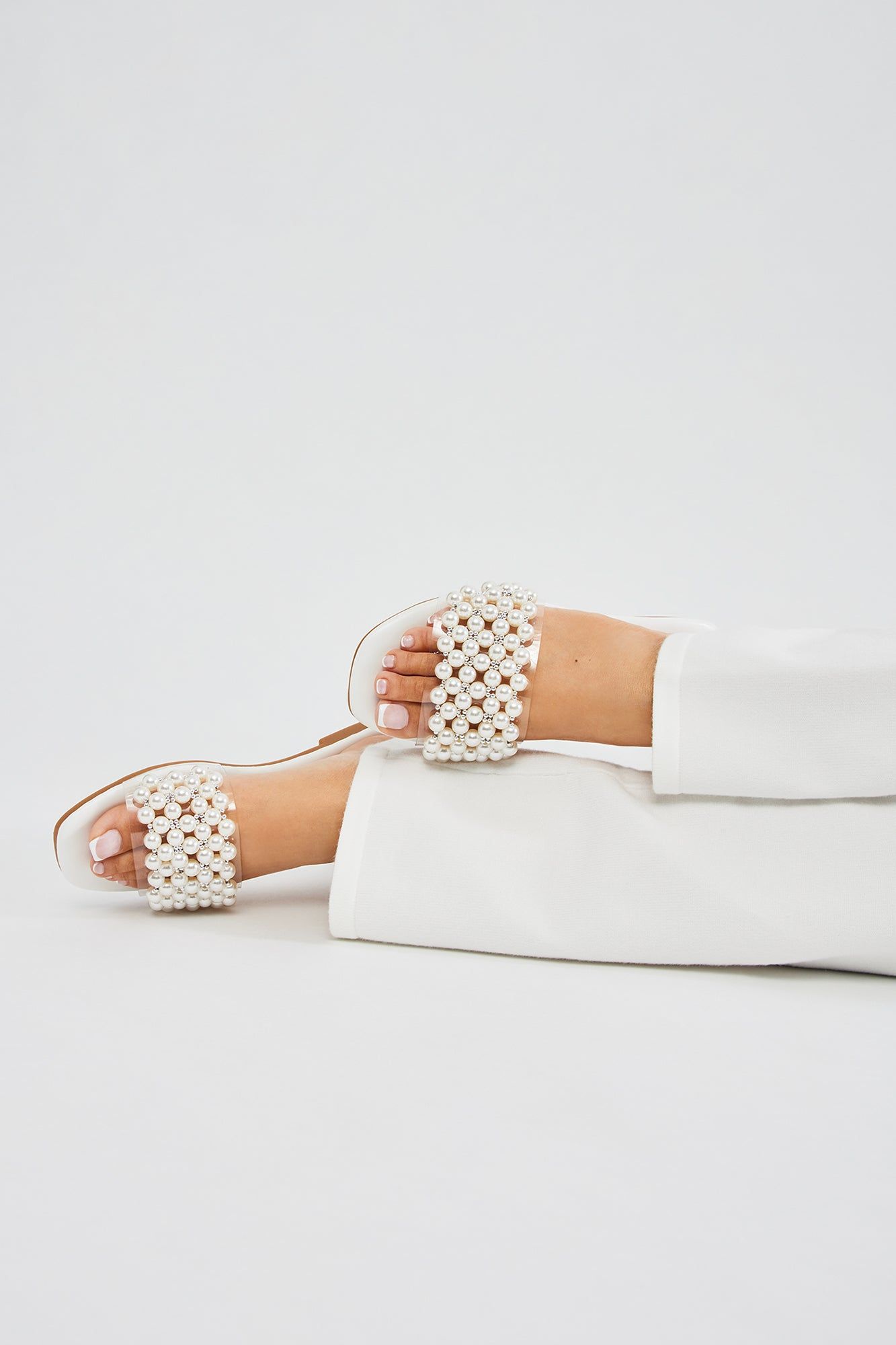 Sandra Pearl Sandals - White sold by Fashion Nova product image thumbnail 2