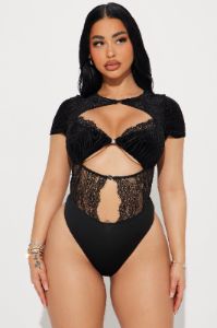 So Over You Bodysuit - Black sold by Fashion Nova