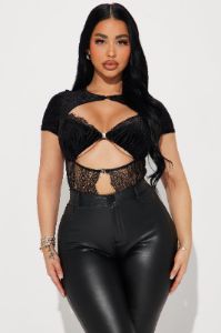 So Over You Bodysuit - Black sold by Fashion Nova