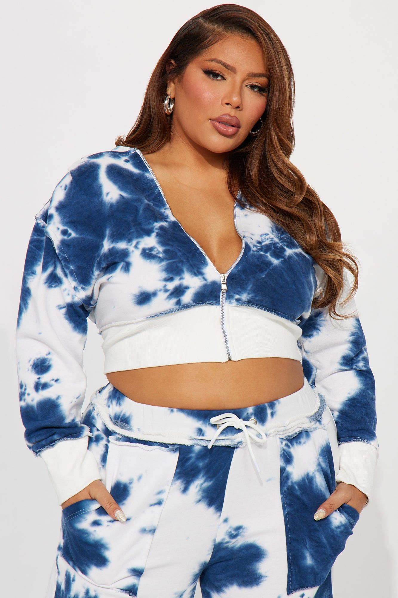 Throwback Tie Dye Jogger Set - Navy sold by Fashion Nova product image thumbnail 5