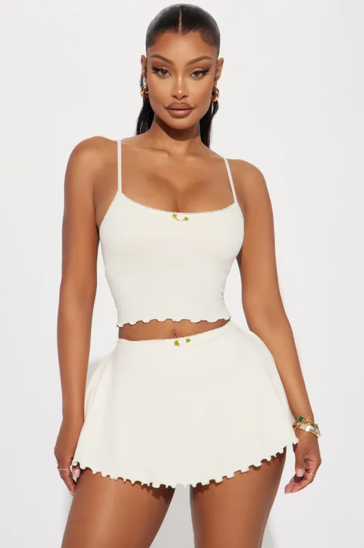 Pretty Girl Skirt Set - Ivory sold by Fashion Nova