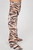 Different Type Of Girl Thigh High Boots - Black/Orange sold by Fashion Nova
