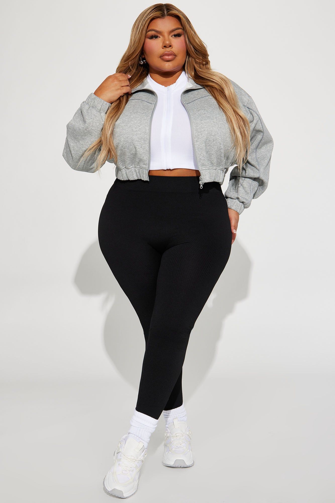 Reyna Ribbed Seamless Legging - Black sold by Fashion Nova product image thumbnail 4