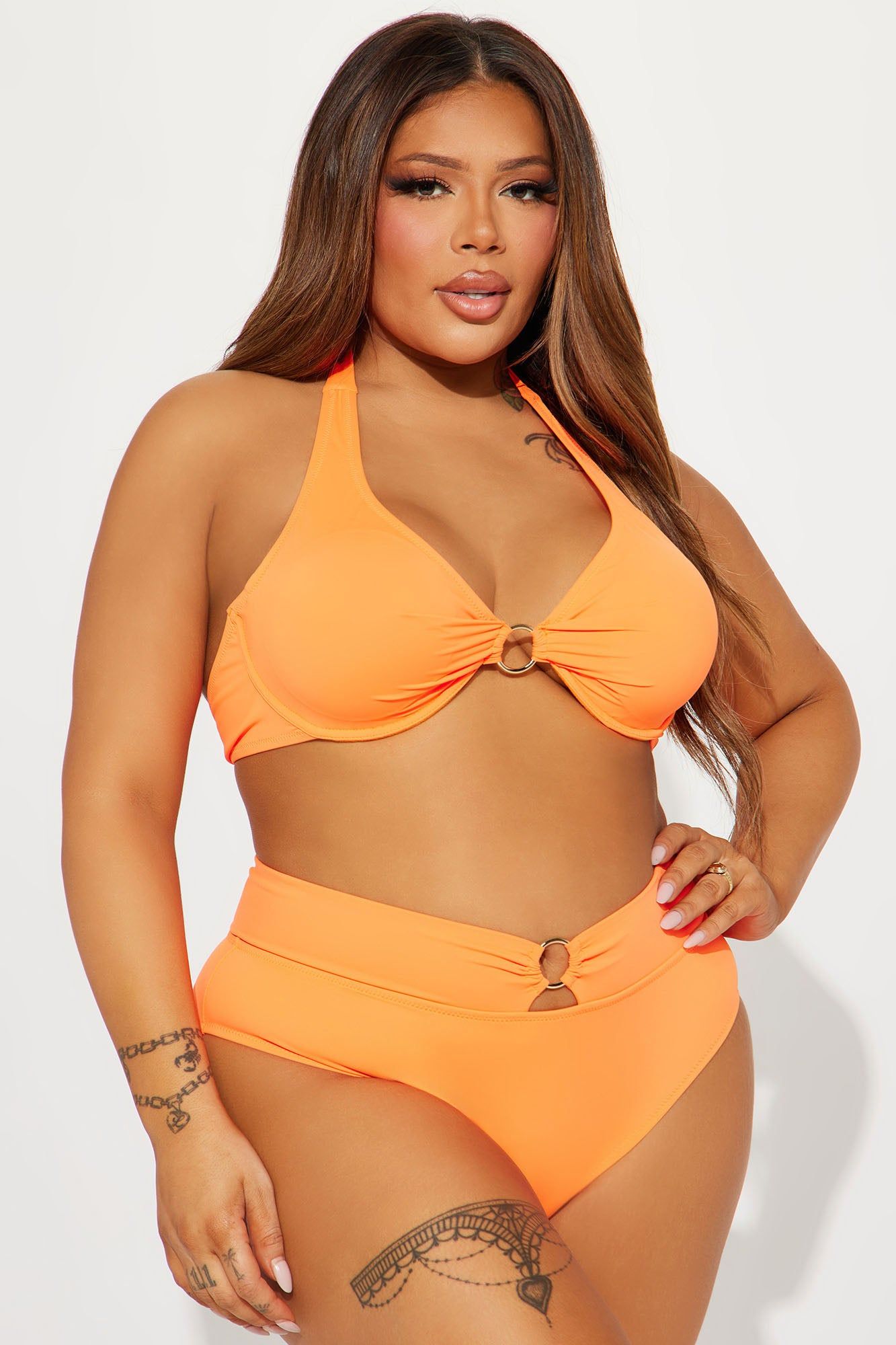 Adventures At The Beach 2 Piece Bikini - Neon Orange sold by Fashion Nova product image thumbnail 4