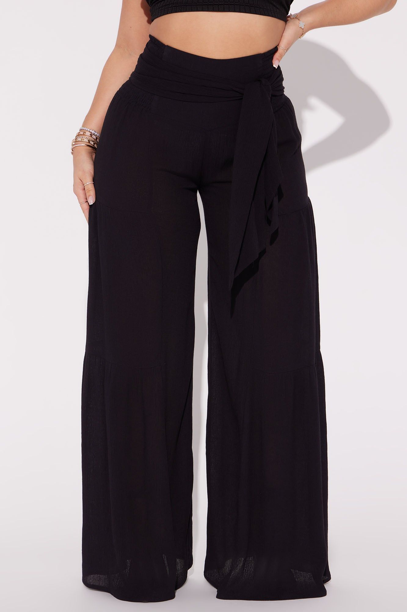 Somewhere Far Wide Leg Pant - Black sold by Fashion Nova product image thumbnail 2