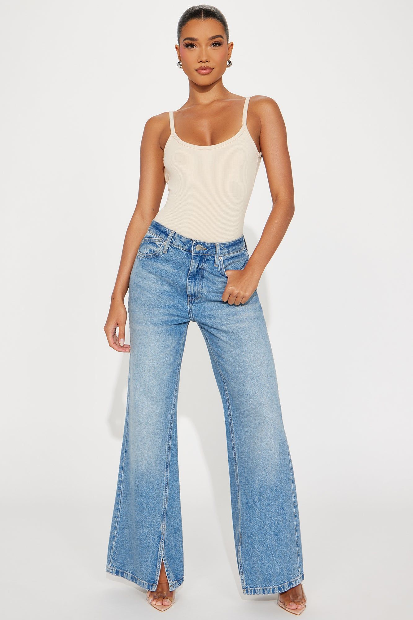 Elaine Snatched Bodysuit - Cream sold by Fashion Nova product image thumbnail 2