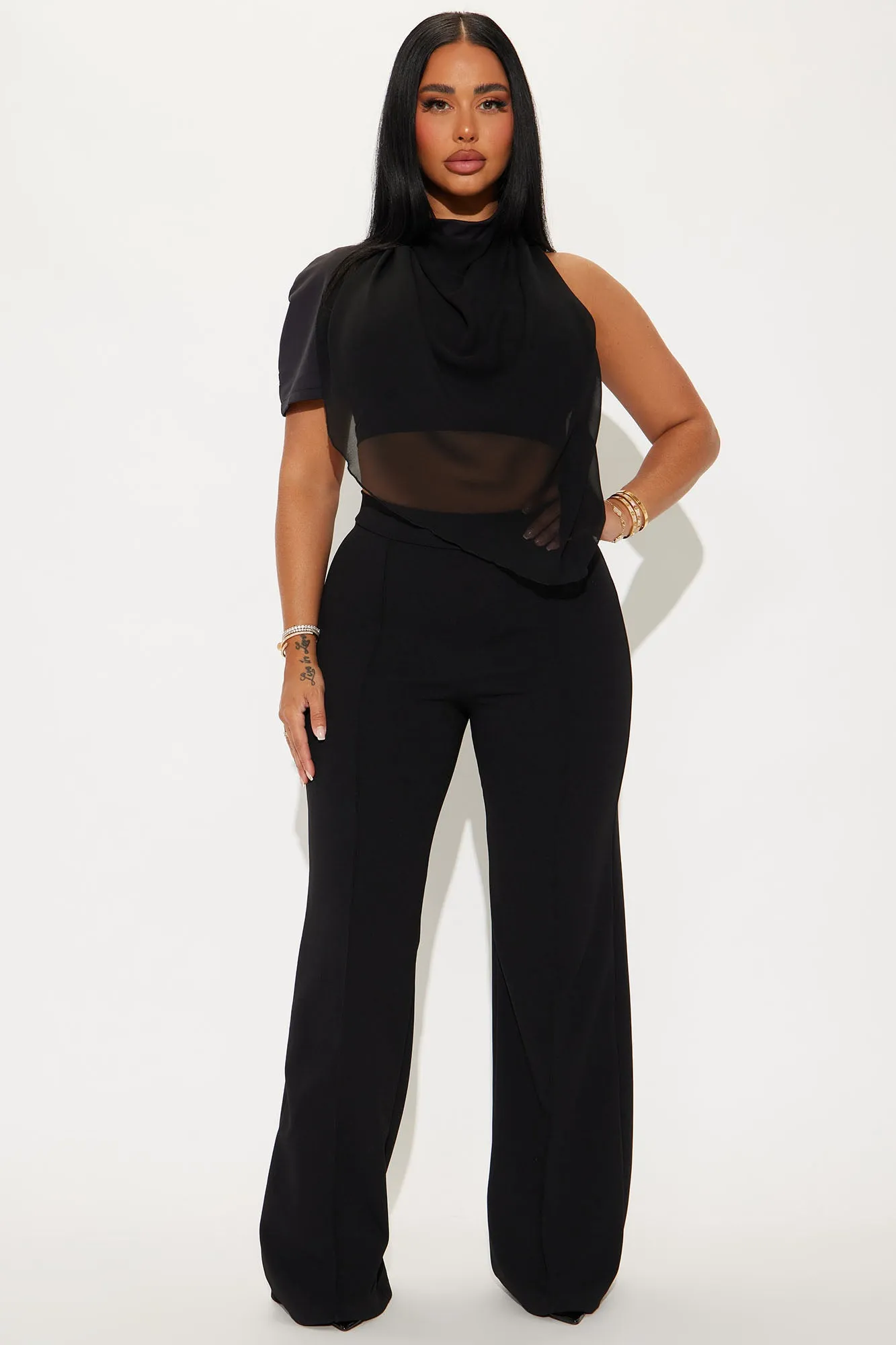 Imani One Shoulder Top - Black sold by Fashion Nova product image thumbnail 2