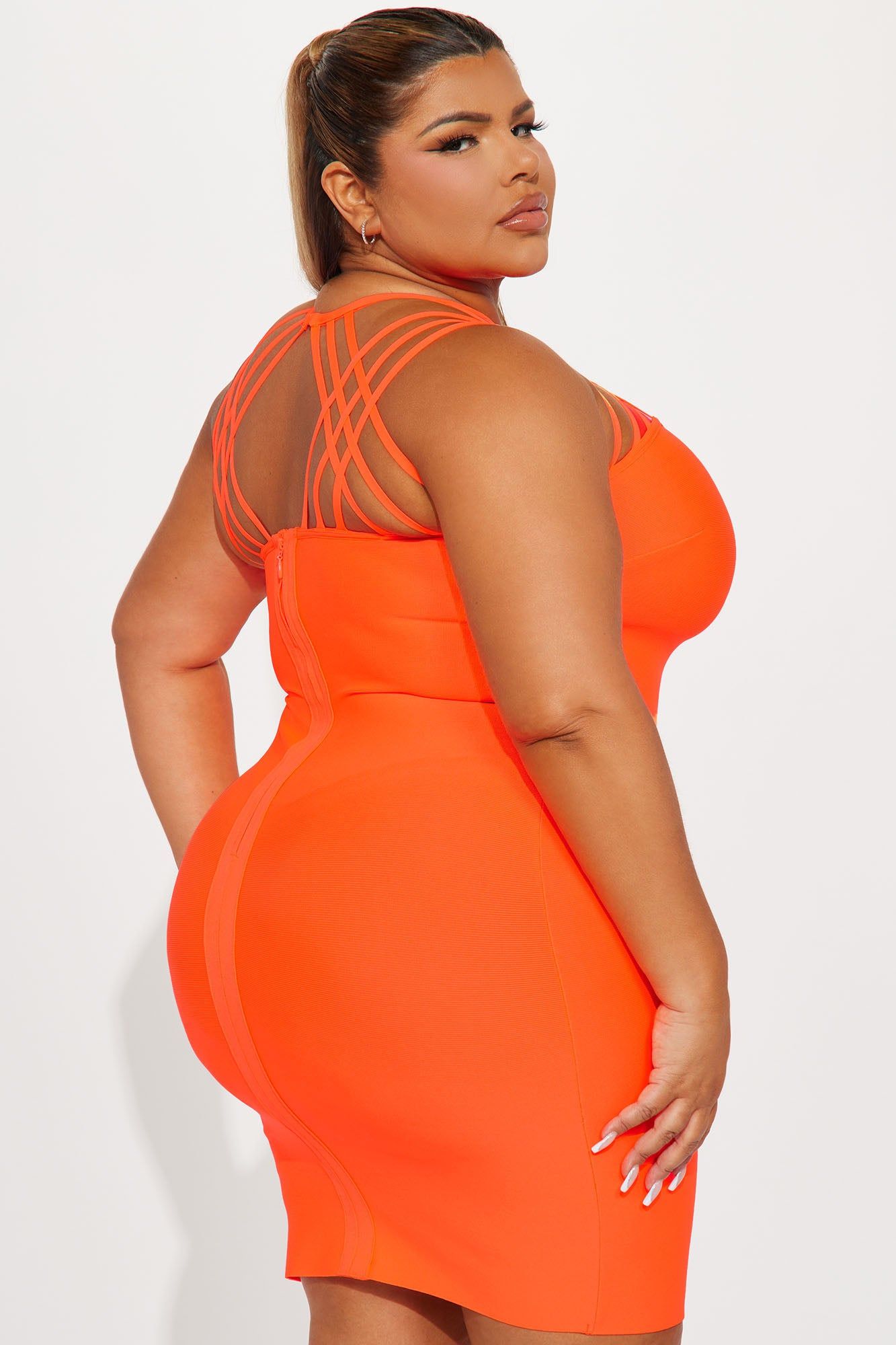Camila Bandage Midi Dress - Orange sold by Fashion Nova product image thumbnail 6