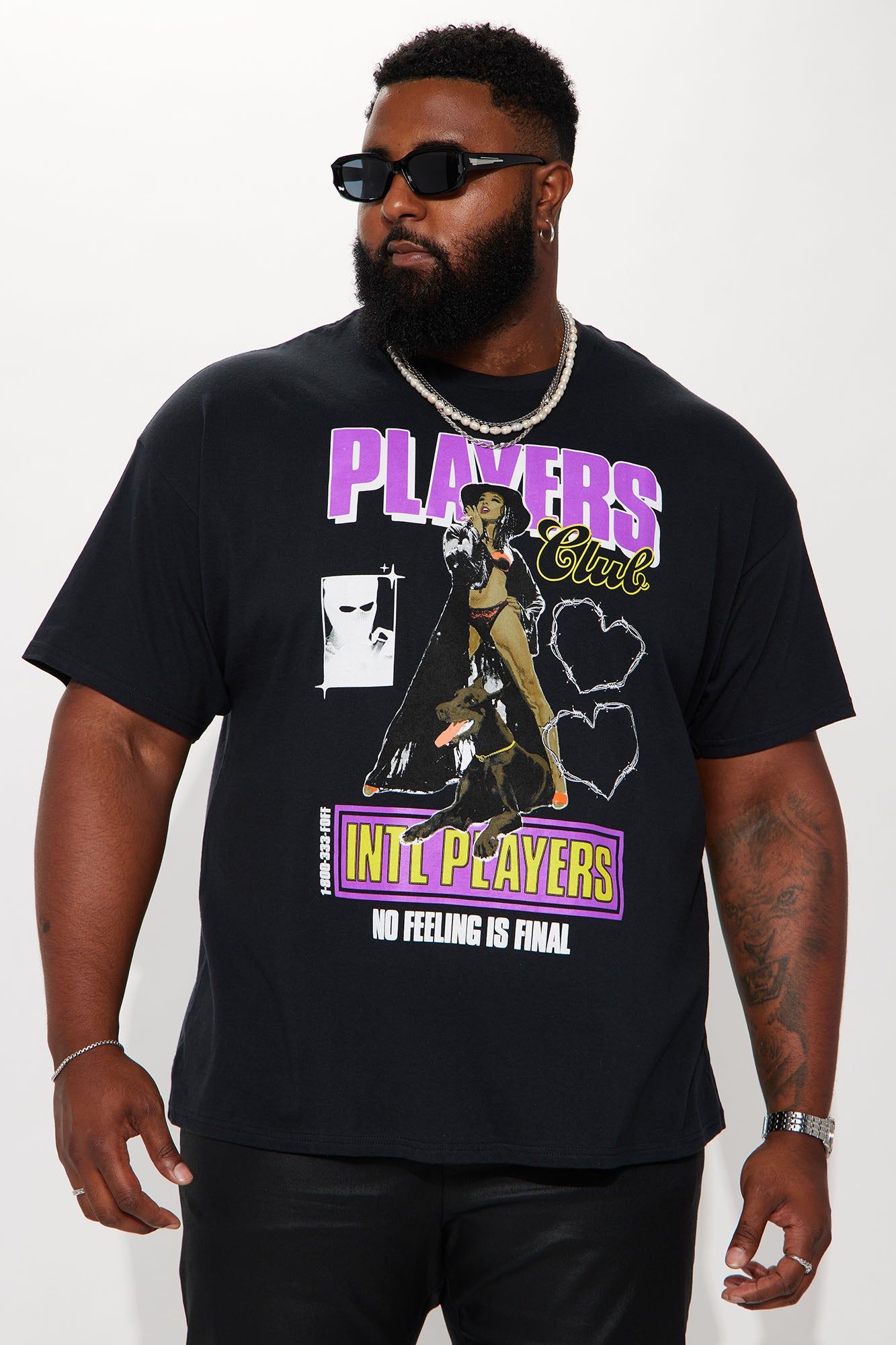 International Players Short Sleeve Tee - Black sold by Fashion Nova product image thumbnail 2