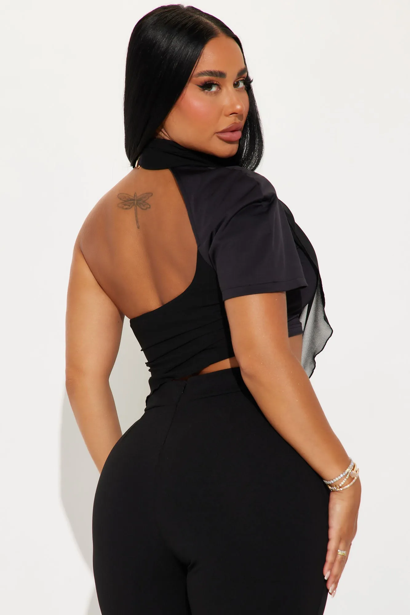 Imani One Shoulder Top - Black sold by Fashion Nova product image thumbnail 3