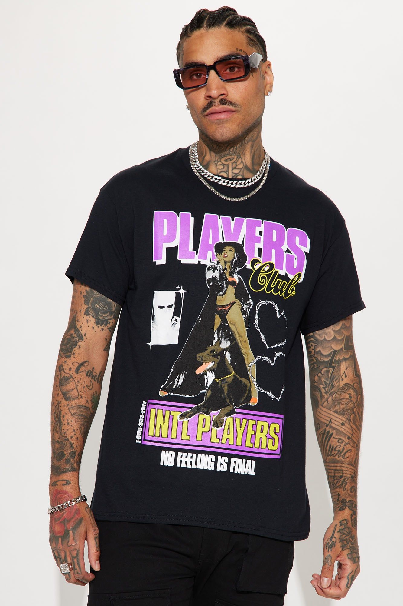 International Players Short Sleeve Tee - Black sold by Fashion Nova