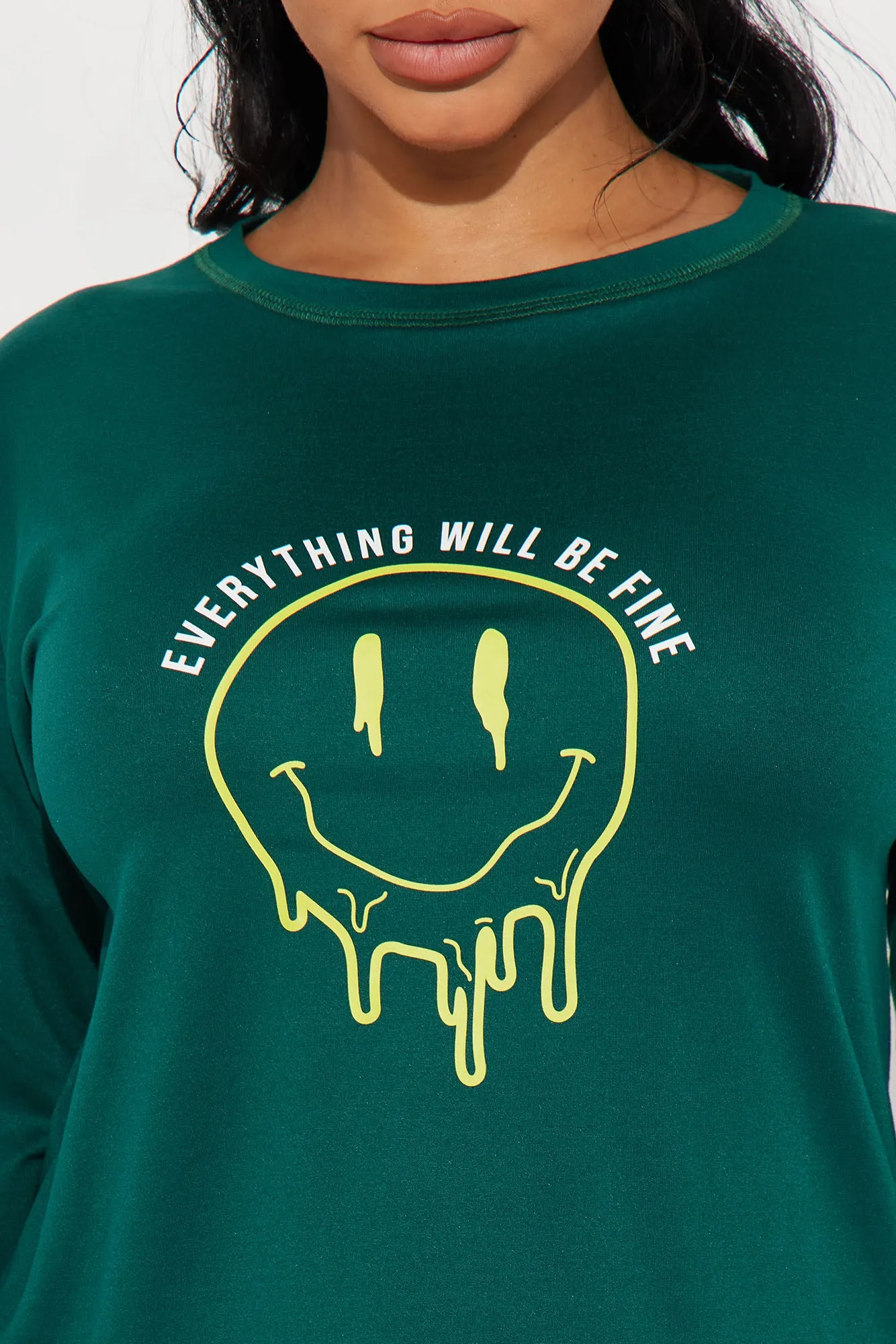 Everything Will Be Fine PJ Boxer Short Set - Hunter sold by Fashion Nova product image thumbnail 2