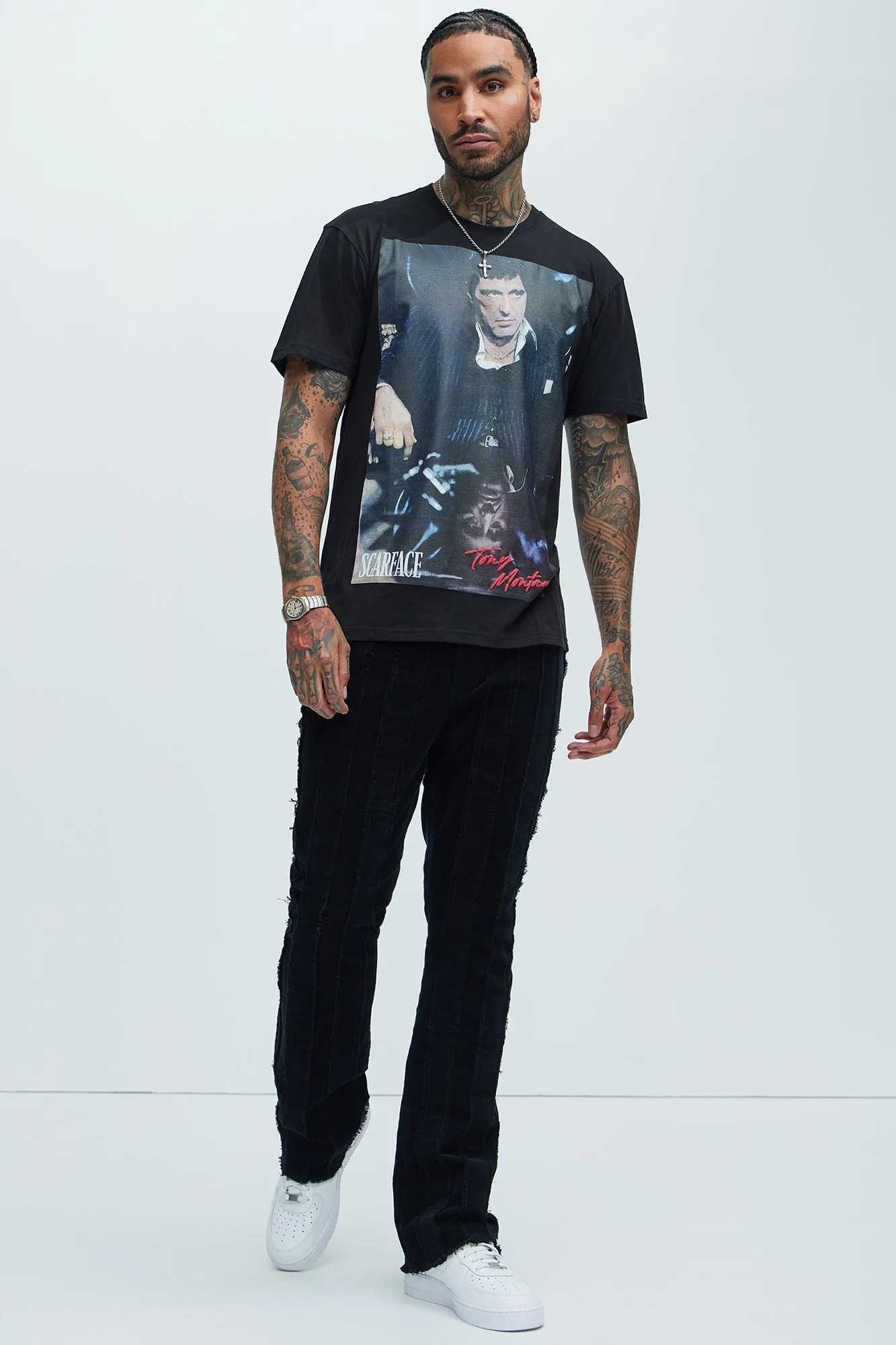 Scarface Tony Montana Short Sleeve Tee - Black sold by Fashion Nova product image thumbnail 5
