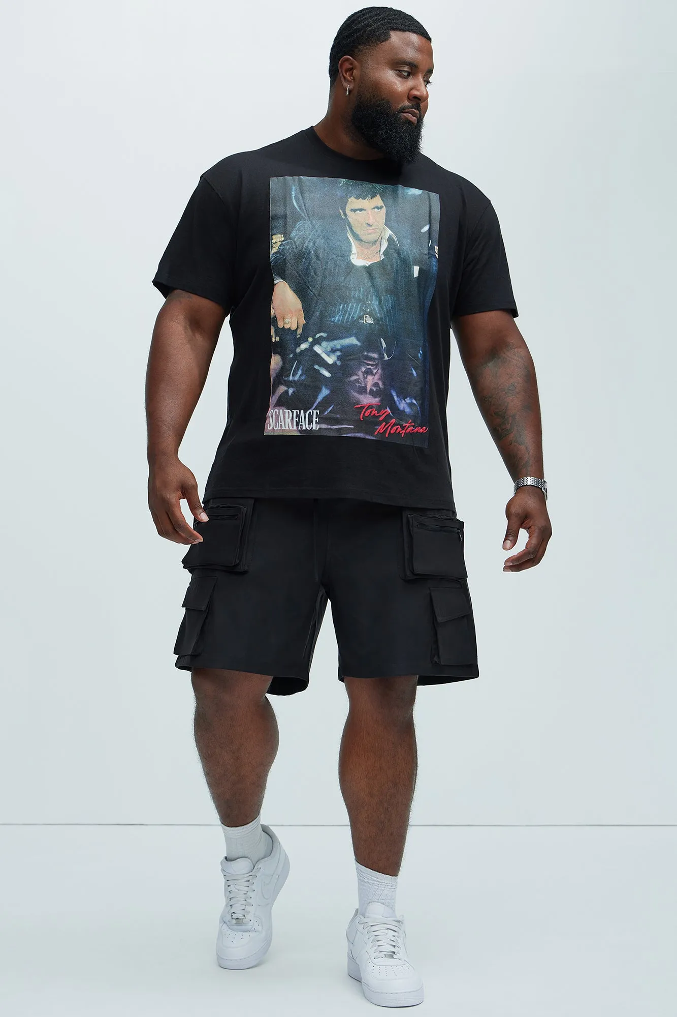 Scarface Tony Montana Short Sleeve Tee - Black sold by Fashion Nova product image thumbnail 2
