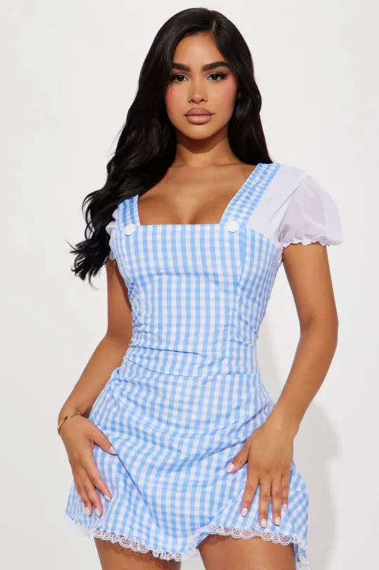 StoryBook Cutie 1 Piece Costume Starter - White/Blue sold by Fashion Nova