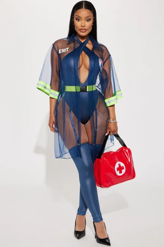 What's The Emergency EMT 5 Piece Costume Set - Blue made by Fashion Nova