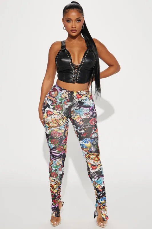 Hard To Forget Stacked Pant - Multi Color sold by Fashion Nova
