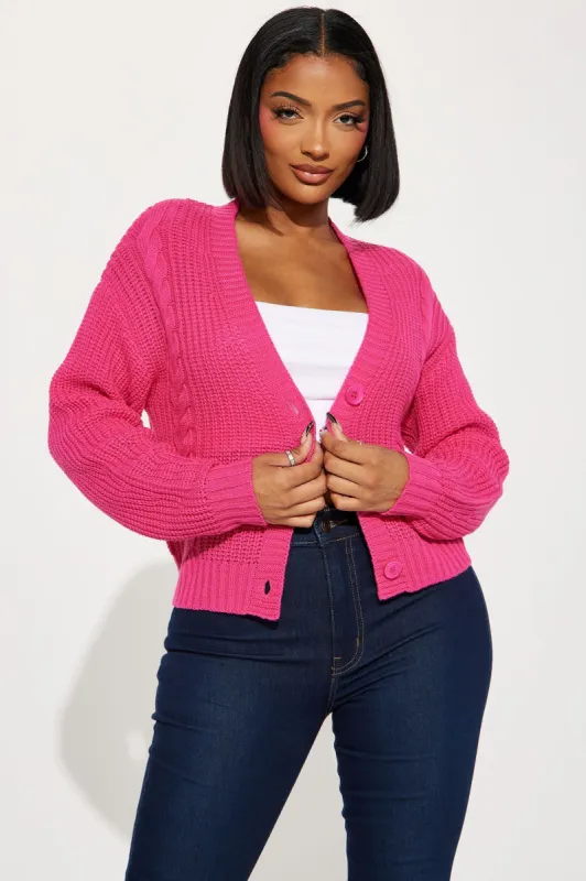 Choosin' You Cardigan - Pink sold by Fashion Nova