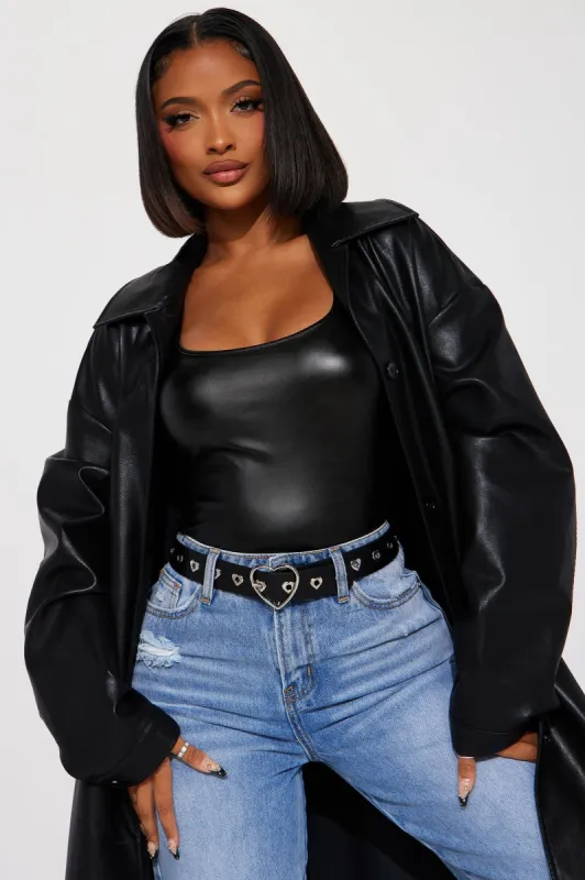 With Love Heart Belt - Black sold by Fashion Nova