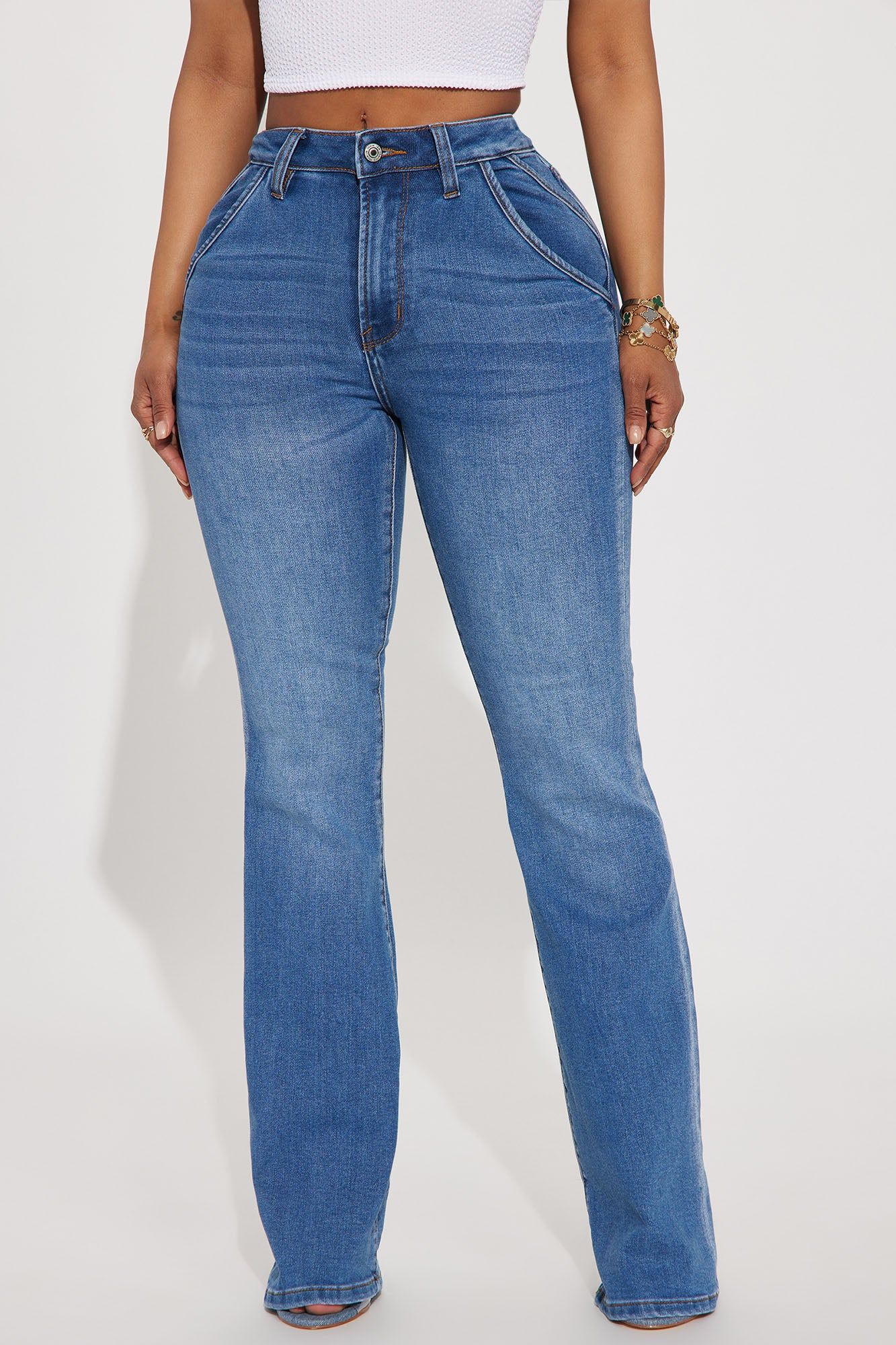 Making It Official Stretch Bootcut Jeans - Medium Wash sold by Fashion Nova product image thumbnail 2