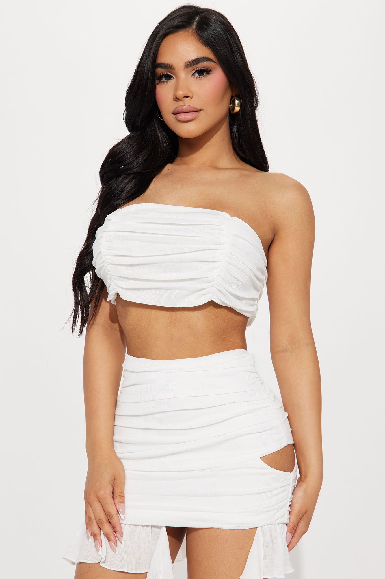 In My Feels Skirt Set - White sold by Fashion Nova product image thumbnail 2