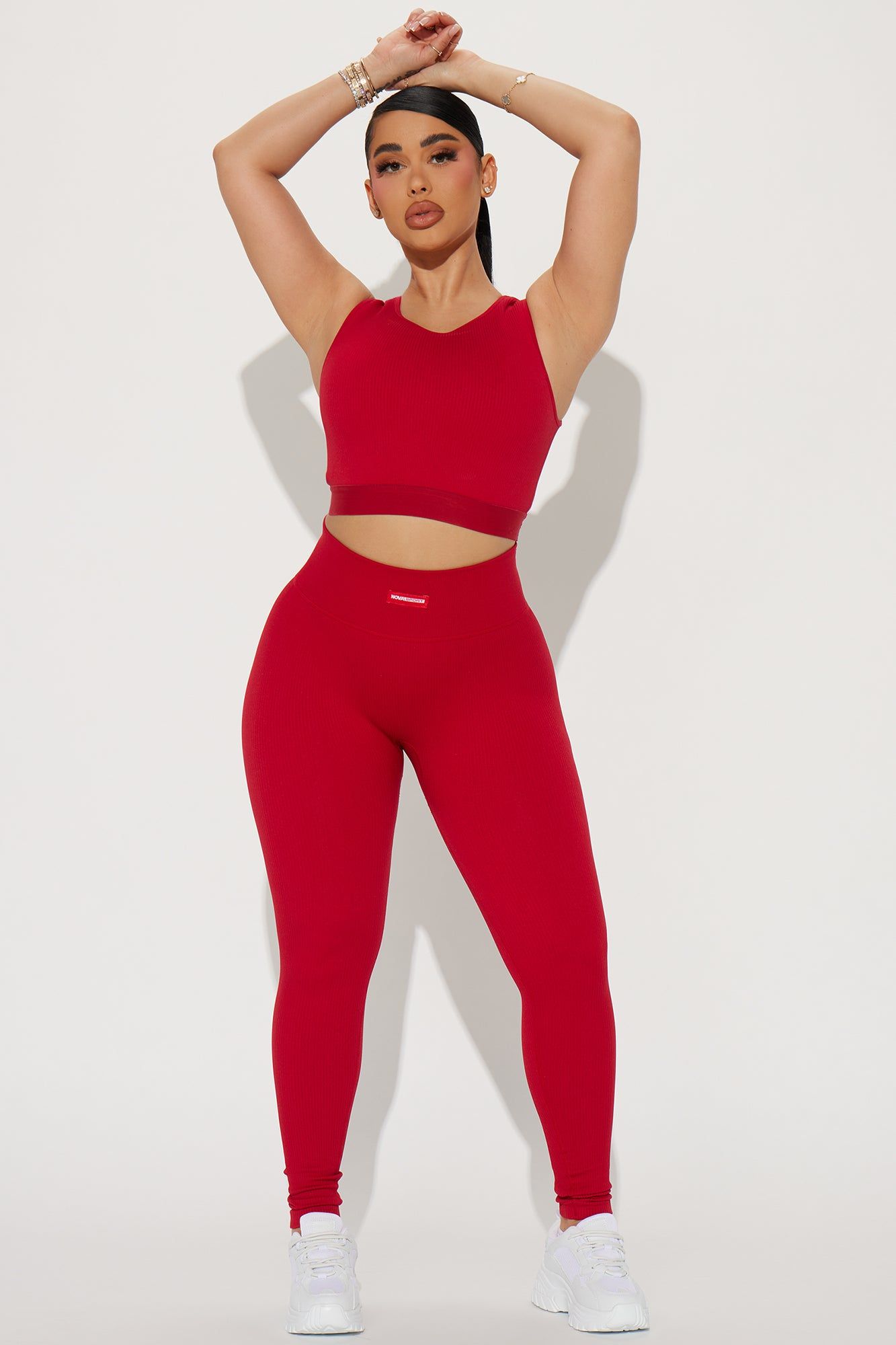 Power Hook Effortless Seamless Sports Bra - Red sold by Fashion Nova product image thumbnail 2