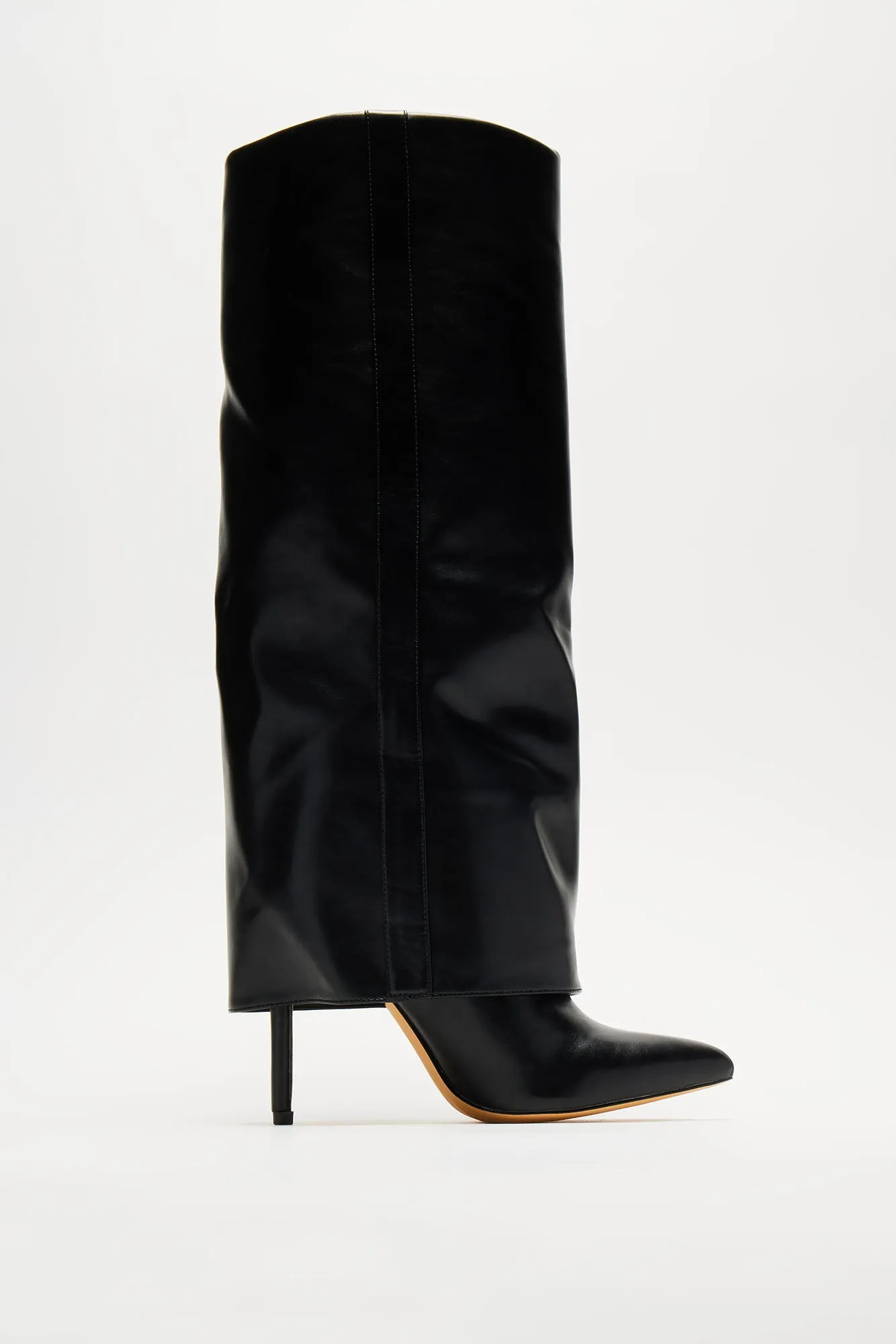 Always A Baddie Knee High Heeled Boots - Black sold by Fashion Nova product image thumbnail 3