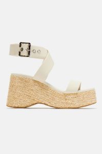Lainey Platform Wedges - Off White sold by Fashion Nova