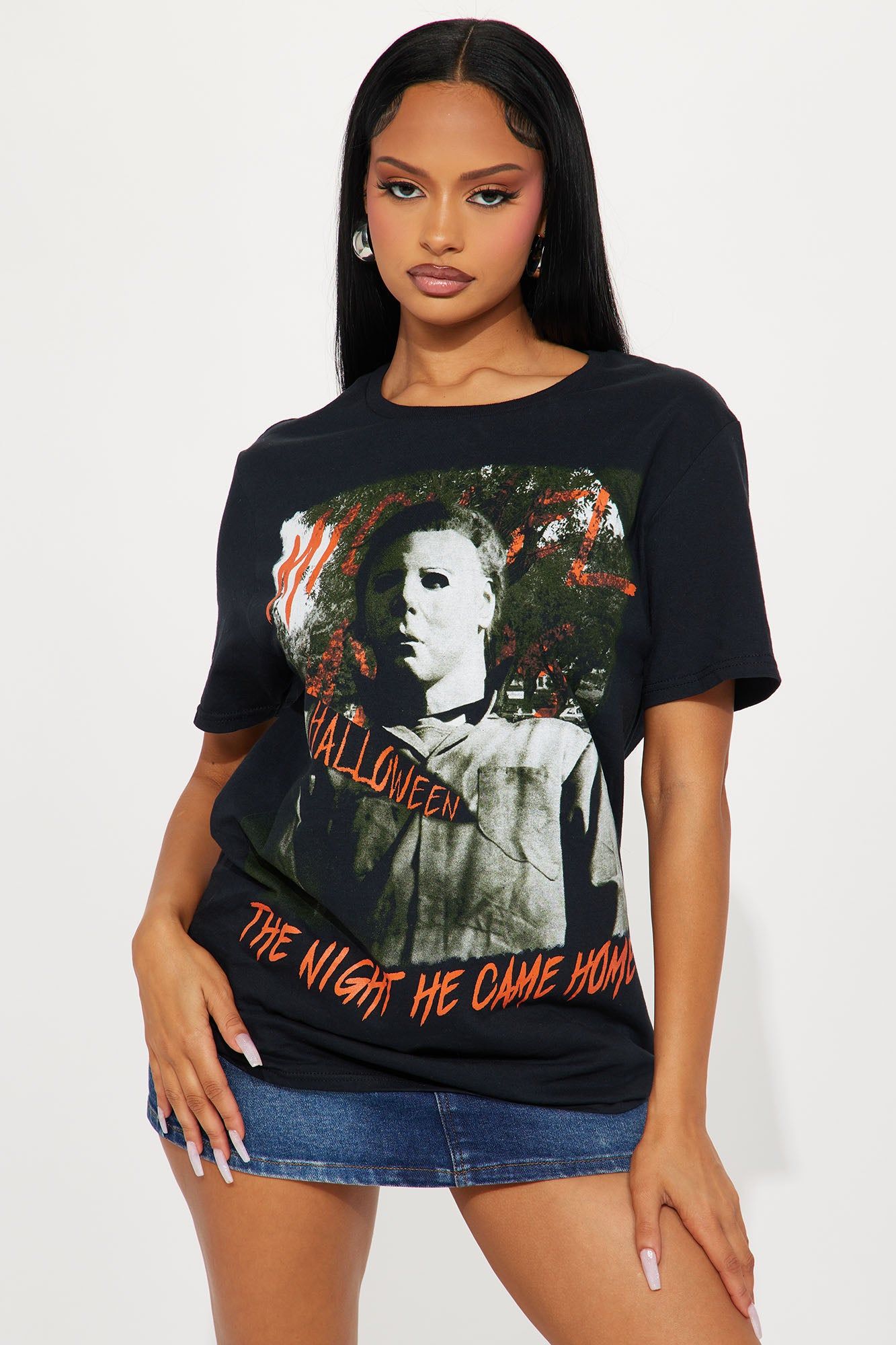 Michael's Halloween Graphic Tee - Black sold by Fashion Nova