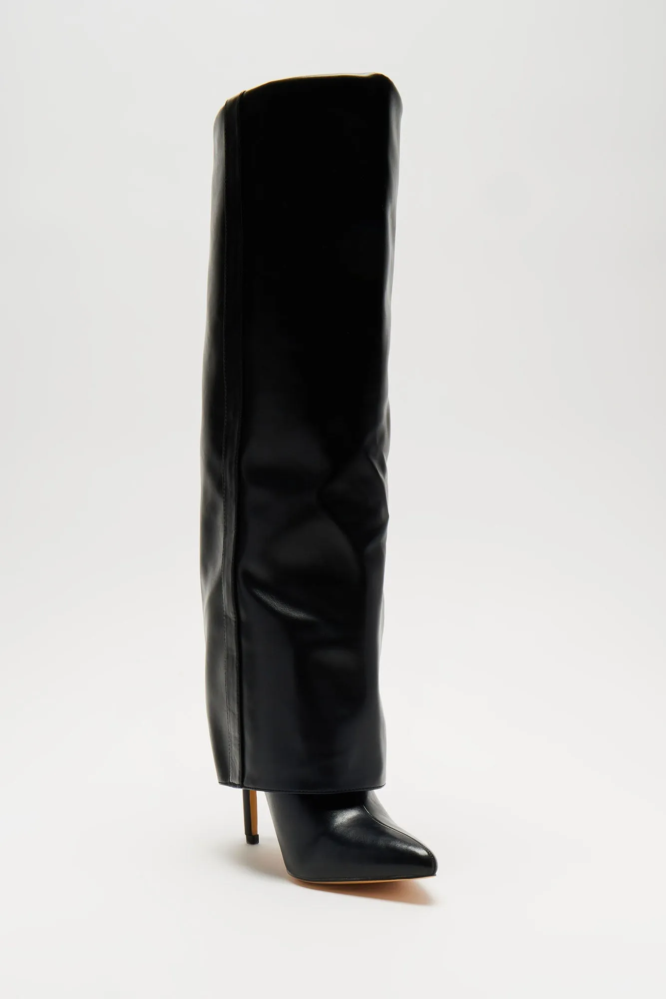 Always A Baddie Knee High Heeled Boots - Black sold by Fashion Nova product image thumbnail 2