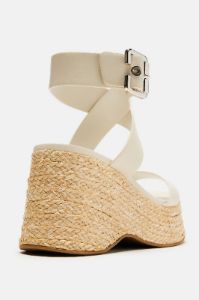 Lainey Platform Wedges - Off White sold by Fashion Nova