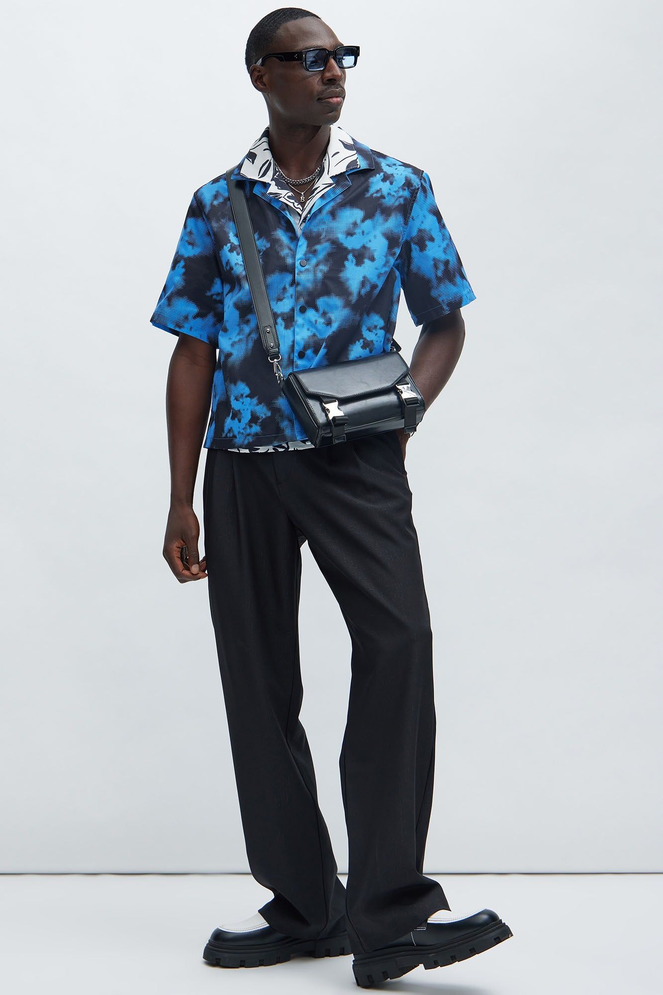 Blue Flame Shirt - Blue/combo sold by Fashion Nova product image thumbnail 2