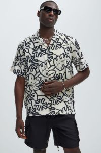 Flor De Shirt - Off  White/combo sold by Fashion Nova