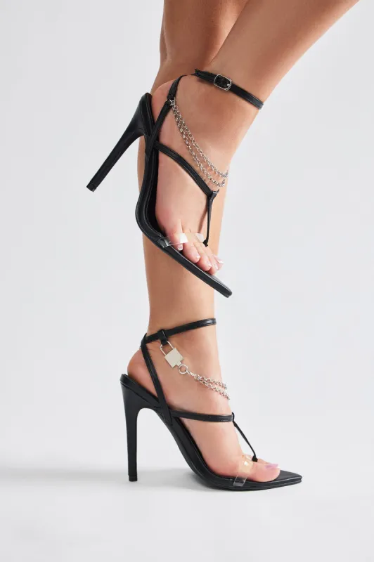 Break These Chains Heels - Black sold by Fashion Nova