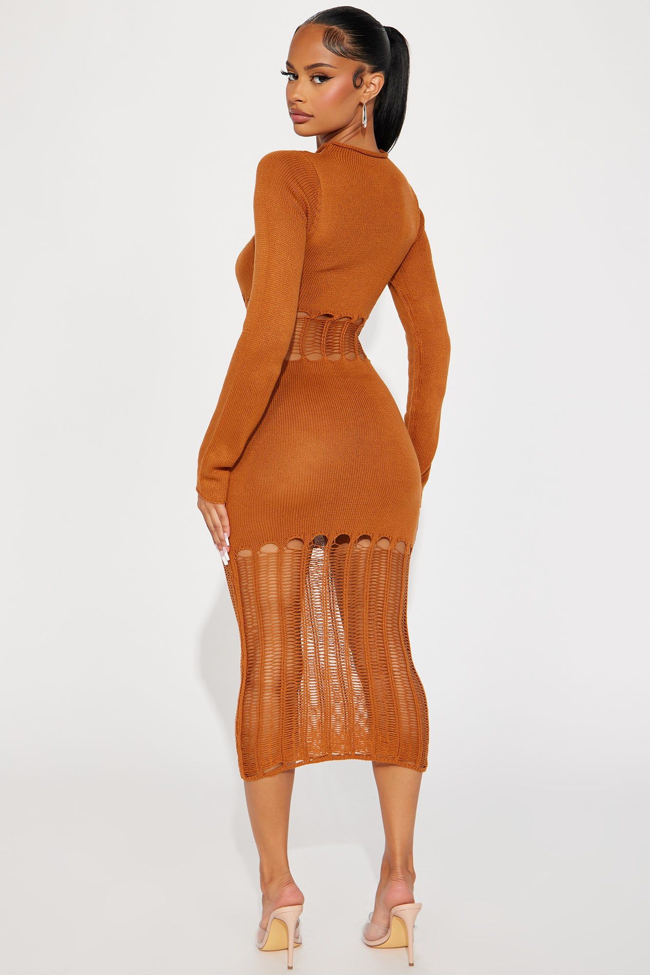 Tamara Sweater Midi Dress - Camel sold by Fashion Nova product image thumbnail 3
