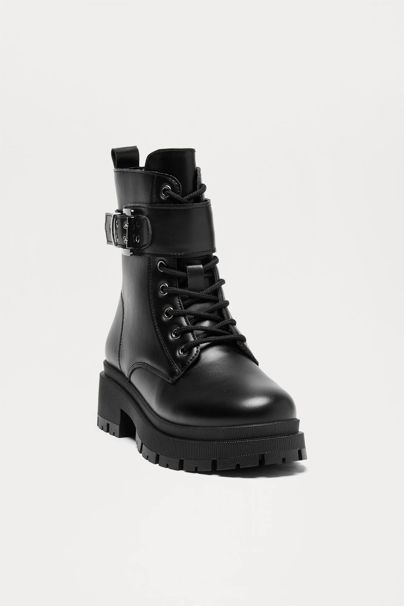 Tory Combat Boots - Black sold by Fashion Nova product image thumbnail 3