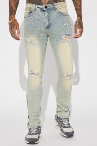 Pull Up Stacked Skinny Jeans - Vintage Blue Wash sold by Fashion Nova