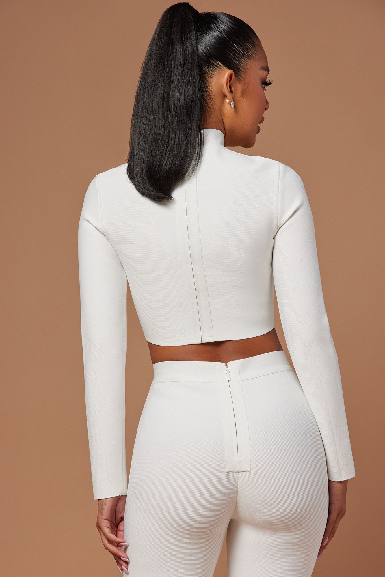 Avah Bandage Crop Top - White sold by Fashion Nova product image thumbnail 3