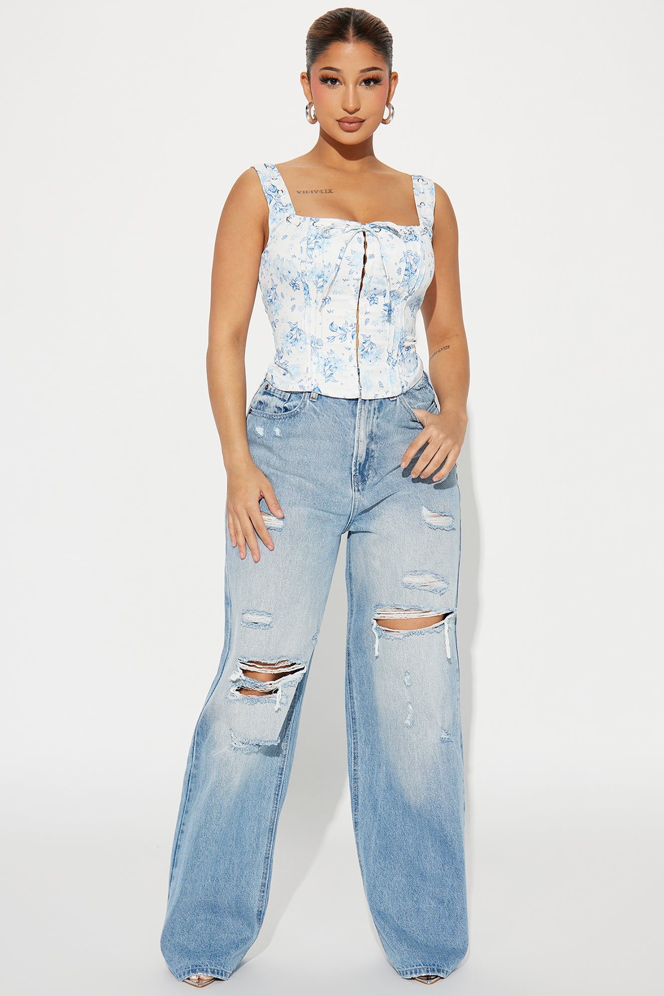 Anastasia Top - White/combo sold by Fashion Nova product image thumbnail 2