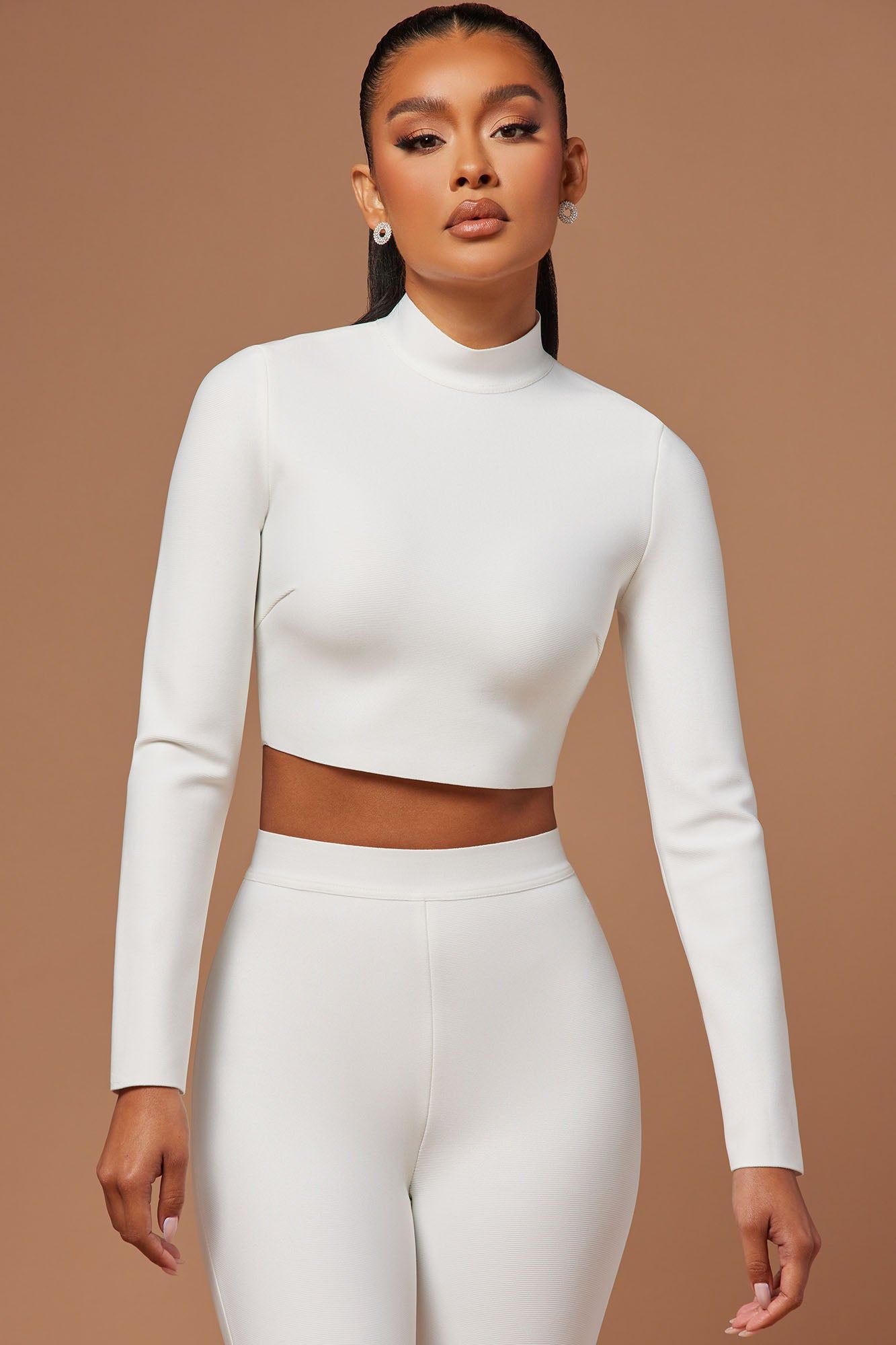 Avah Bandage Crop Top - White sold by Fashion Nova