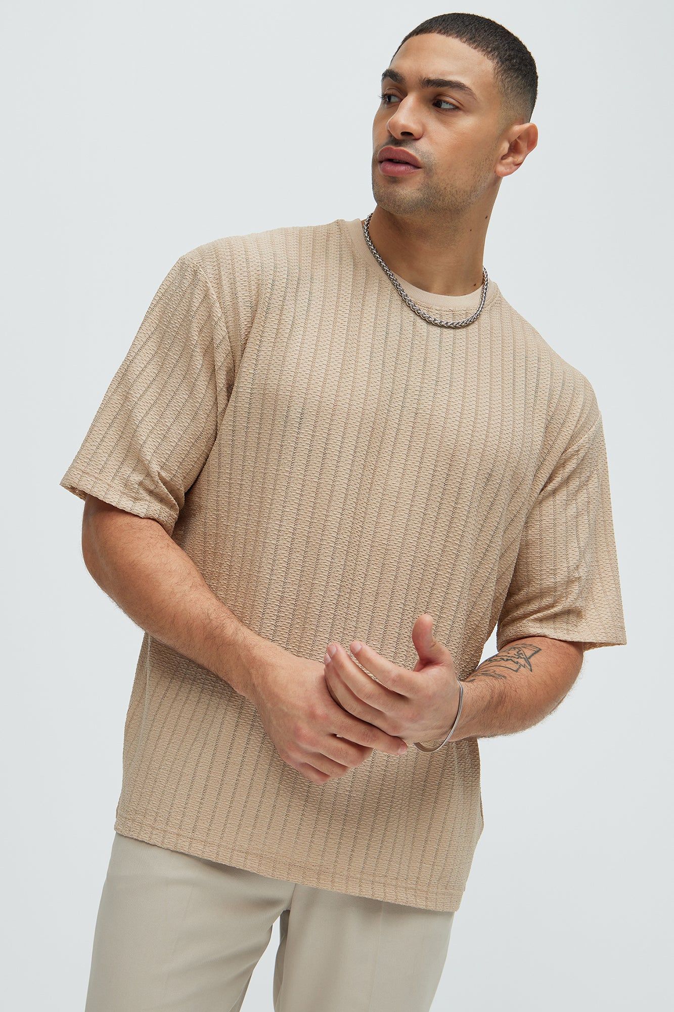 Bring Them Down Short Sleeve Tee - Tan sold by Fashion Nova